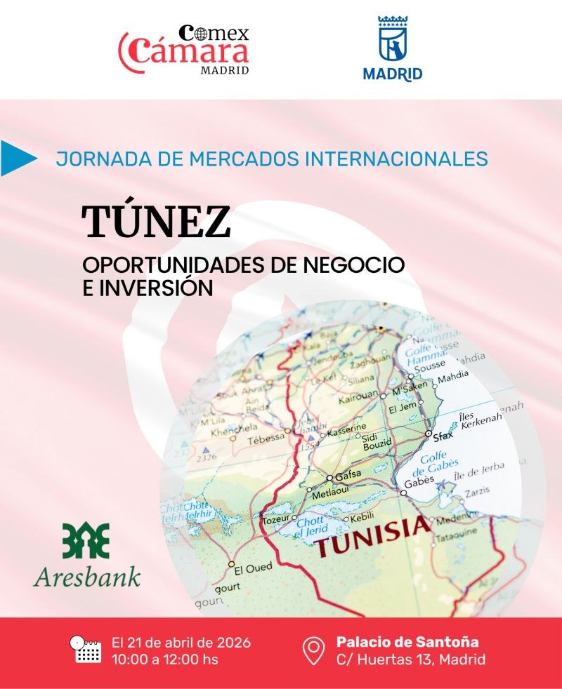 Jornada Túnez: oportunidades de negocio e inversión — Cámara de Madrid